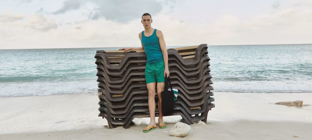 fashion catalogue production ABOUT YOU Zalando group spring summer collection location shoot Curacao Caribbean models beach city colorful swim swimwear